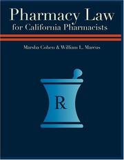 Cover of: Pharmacy Law for California Pharmacists