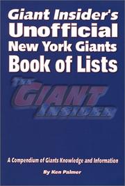 Cover of: The Unofficial New York Giants Book of Lists
