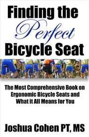 Cover of: Finding the Perfect Bicycle Seat by Joshua Cohen - undifferentiated