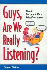 Cover of: Guys, are we really listening?: how to become a more effective listener