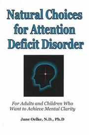 Cover of: Natural Choices for Attention Deficit Disorder