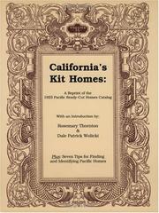 Cover of: California's Kit Homes: A Reprint of the 1925 Pacific Ready-Cut Homes Catalog