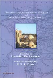 Cover of: The Churches and Monasteries of Egypt and Some Neighbouring Countries by Abu Salih the Armenian