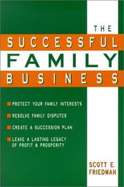 Cover of: The Successful Family Business | Scott E. Friedman