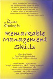 Cover of: A Guide to Getting It: Remarkable Management Skills