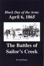 Cover of: Black Day of the Army, April 6, 1865: The Battles of Sailor's Creek