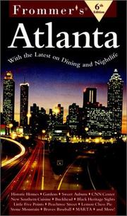 Cover of: Frommers Atlanta (Frommer's Atlanta, 6th ed)