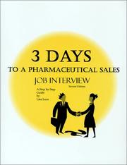 Cover of: 3 Days to a Pharmaceutical Sales Job Interview