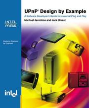 Cover of: UPnP Design by Example by Michael Jeronimo, Jack Weast