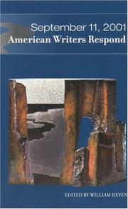Cover of: September 11, 2001 by William Heyen