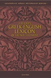 Cover of: Reader's Greek-English Lexicon of the New Testament, A by Mr. Sakae Kubo