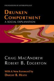 Drunken comportment by Craig MacAndrew, Robert B. Edgerton