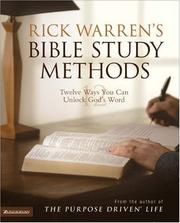 Cover of: Rick Warren's Bible Study Methods by Rick Warren