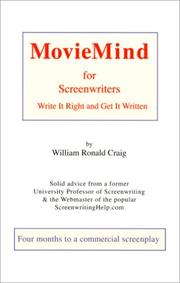 Cover of: Moviemind For Screenwriters | William Ronald Craig