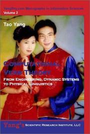 Cover of: Computational verb theory | Tao Yang