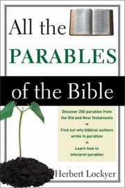 Cover of: All the Parables of the Bible (All)