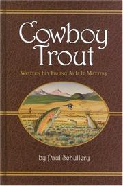 Cover of: Cowboy trout by Paul Schullery