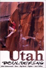 Cover of: Utah Bouldering