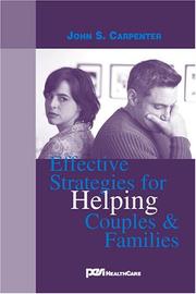 Cover of: Effective Strategies for Helping Couples and Families