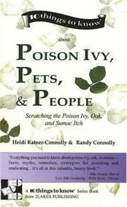 Cover of: Poison Ivy, Pets & People (10thingstoknow about . . . series) by Heidi Ratner, Randy Connolly