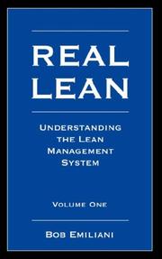 Cover of: Real Lean by Bob Emiliani