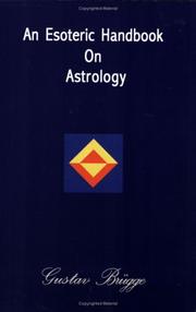 An esoteric handbook on astrology by Gustav Brugge