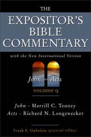 Cover of: The Expositor's Bible Commentary (Volume 9) - John and Acts by Frank E. Gaebelein