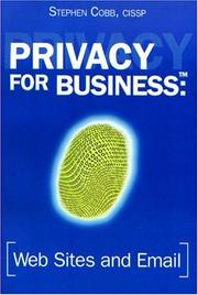 Cover of: Privacy for Business: Web Sites and Email