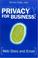 Cover of: Privacy for Business