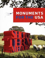 Cover of: Monuments For The Usa by Thomas Hirschhorn, Aleksandra Mir, Chris Johanson, Frances Stark, Hans Haacke