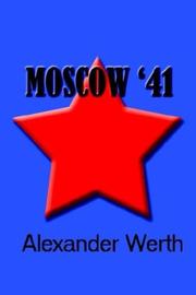 Cover of: Moscow '41 by Werth, Alexander