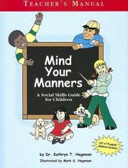 Cover of: Mind Your Manners | Kathryn T. Hegeman