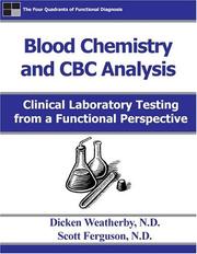 Blood chemistry and CBC analysis by Dicken Weatherby, Scott Ferguson