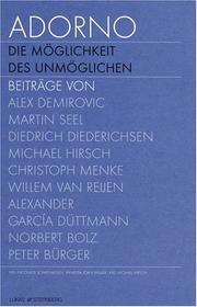 Cover of Adorno