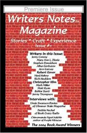 Cover of: Writers Notes Magazine: Issue 1
