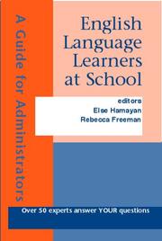 Cover of: English language learners at school: a guide for administrators