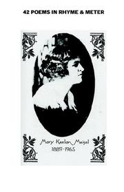 Cover of: 42 poems in rhyme & meter: selected from the poetry of Mary K. Meisel, 1889-1965