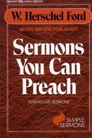 Cover of: Sermons you can preach