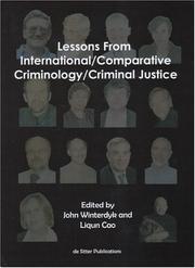 Cover of: Lessons From International/ Comparative Criminology/ Criminal Justice | 