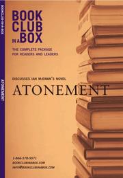 Cover of: Bookclub in a Box Discusses the Novel Atonement, by Ian McEwan (Bookclub-In-A-Box) | Ian McEwan