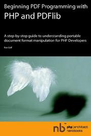 Cover of: php|architect Nanobook: Beginning PDF Programming with PHP and PDFlib