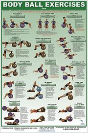 Cover of: Body Ball Exercises-Core Laminated (Poster) by Andre Noel Potvin