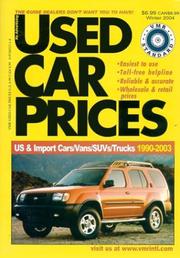 Cover of: Vmr Standard Automotive Guides Used Car Prices: Winter 2004 (VMR Standard Used Car Prices)