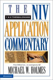 Cover of: 1 and 2 Thessalonians: the NIV application commentary from biblical text-- to contemporary life