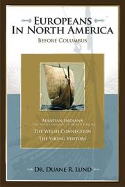 Cover of: Europeans in North America Before Columbus