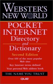 Cover of: Webster's New World Pocket Internet Directory and Dictionary by Bryan Pfaffenberger