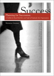 Cover of: Planning for Succession: A Toolkit for Board Members and Staff of Nonprofit Arts Organizations