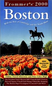 Cover of: Frommer's Boston 2000