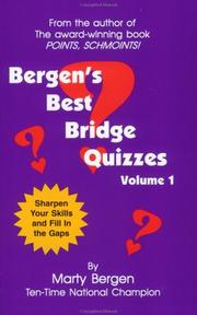 Cover of: Bergen's Best Bridge Quizzes, Volume 1