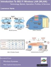 Cover of: Introduction To 802.11 Wireless Lan (wlan), Technology, Market, Operation, And Services by Lawrence Harte